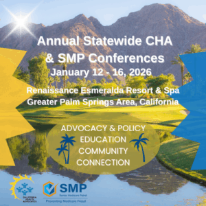Join Us! CHA & SMP Annual Statewide Conferences in Palm Springs, Jan 12-16, 2026